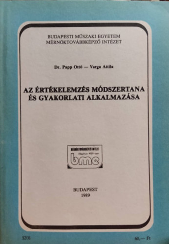 Dr. Papp Ott; Varga Attila - Az rtkelemzs mdszertana s gyakorlati alkalmazsa