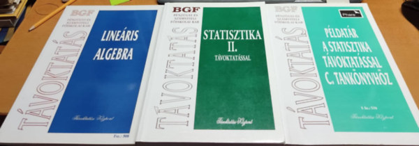 Dr. Csernyk Lszl, Gubn Mikls, Sndorn dr. Kriszt va Juhsz Gyrgyn dr. - Opercikutats I.: Lineris algebra (Fsz.: 508) + Pldatr a statisztika tvoktatssal c. tanknyvhz (Fsz.: 576) + Statisztika II. tvoktatssal (Fsz.: 519)(3 ktet)