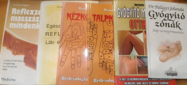 Dr. Palgyi Jolanda, Berente gi, Hanna Parrot, Schwester Hodi Masafret, Dr. Franz Wagner - 6 db Gygyt znk (Talp- s tenyrmasszzs); Gygyt masszzs otthon; Talpkontroll; Kzkontroll; Egszsg a jvben (Reflexolgia); Reflexzna-masszzs mindenkinek