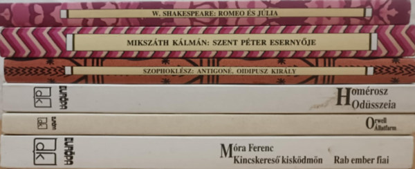 Mra Ferenc, George Orwell, Homrosz, Szophoklsz, Mikszth Klmn, Williem Shakespeare - Iskolai ktelez olvasmny knyvcsomag