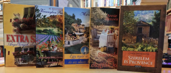 Carol Drinkwater, David Shalleck s Erol Munuz, Annie Hawes, Michael S. Sanders - 5 db gasztro-romantika: Extra szz + Mediterrn nyr + Szerelem az olajfk kztt + Szerelem s Provence + Versenyben Provence-szal