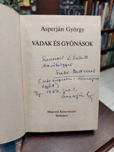 Asperján György - Vádak és gyónások