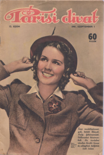 Somfay Margit (szerk.) - Prisi divat 1941 szeptember 1. (12. szm)