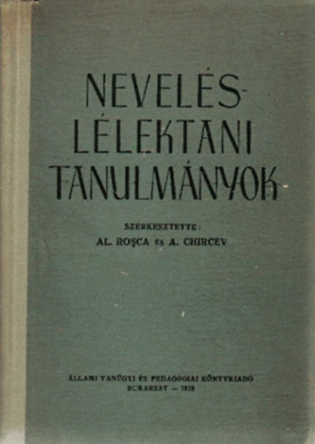 Al. Rosca, A. Chircev - Nevelsllektani Tanulmnyok