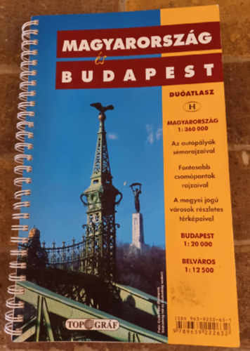 Magyarország és Budapest Duóatlasz 1.360 000