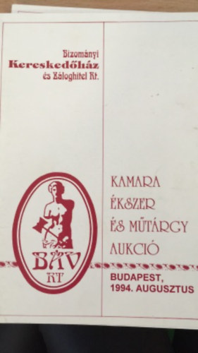 ismeretlen - Kamara kszer s mtrgy aukci 1994. augusztus