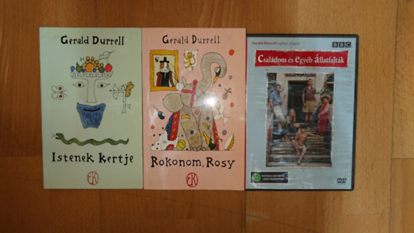 Gerald Durrel - Gerald Durrel-csomag (2 k�nyv + DVD): Rokonom, Rosy, Istenek kertje + Csal�dom �s egy�b �llatfajt�k (DVD)