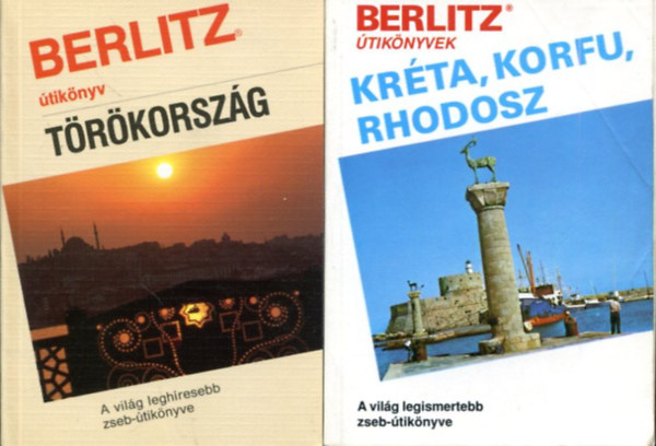 T�bb szerz� - 2 db Berlitz �tik�nyv (Kr�ta, Korfu, Rhodosz - T�r�korsz�g)