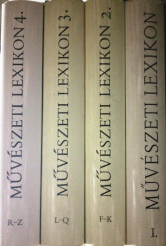 Zádor Anna- Genthon István (főszerk) - Művészeti lexikon I-IV.