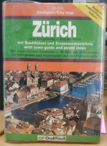 Orell Füssli Verlag - Zürich Stadtplan / City map 1 : 20.000