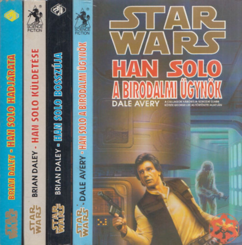 4 db Han Solo Star Wars knyv: A birodalmi gynk + Bosszja + Kldetse + Hadjrata