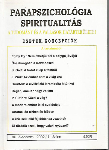 Parapszichológia-Spiritualitás 2009/1.