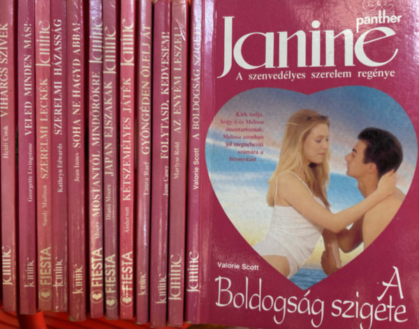 12 db Janine romantikus k�nyv