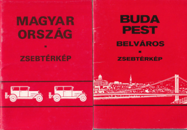 2 db Zsebtrkp: Magyarorszg, Budapest belvros