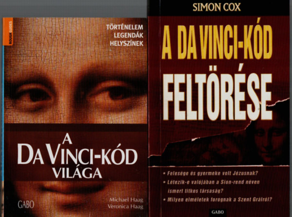 Simon Cox, Michael Haag - 2 db Mveldstrtnet egytt: A Da Vinci-kd feltrse, A Da Vinci-kd vilga.