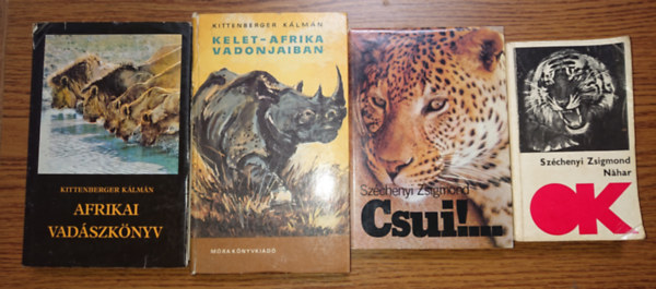 Szchenyi Zsigmond, Kittenberger Klmn - 4 knyv tele vadszkalandokkal: Nahar, Csui!..., Afrikai vadszknyv, Kelet-Afrika vadonjaiban