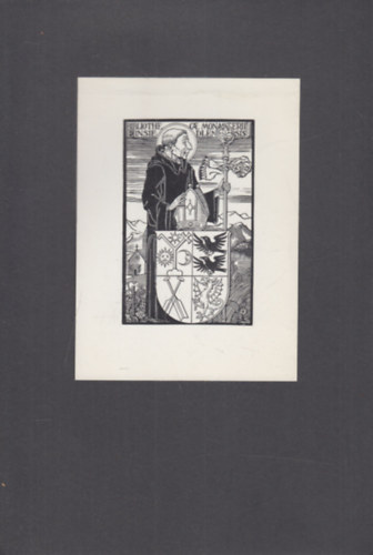 Ex Libris Einsiedeln Kolostor Knyvtra (eredeti nyomat)