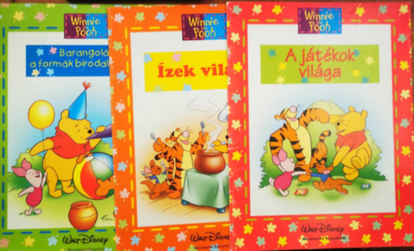 Micimackó Könyvklub könyvcsomag (3db) : Barangolás a formák birodalmában, Ízek világa, A játékok világa