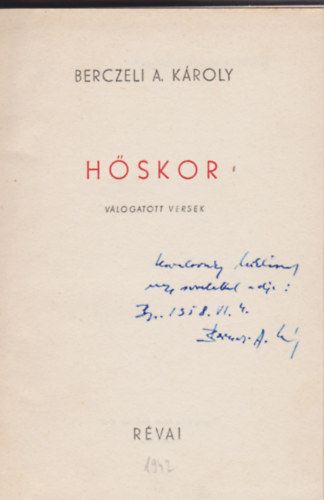 Berczeli A. K�roly - H�skor