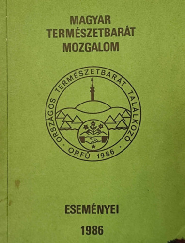 A magyar természetbarát mozgalom eseményei 1986