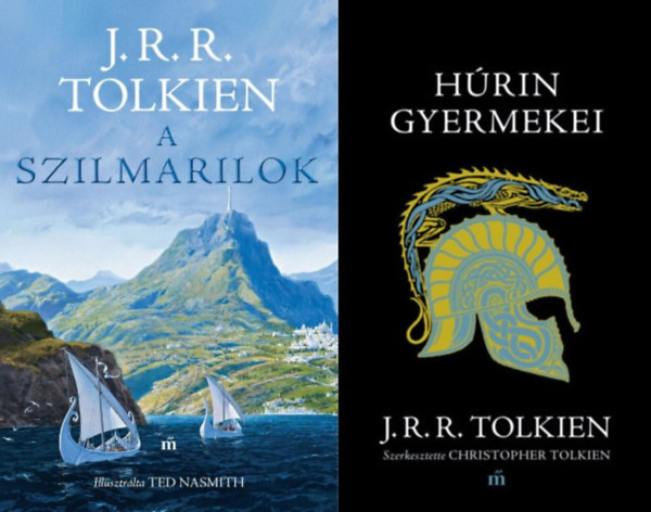 J. R. R. Tolkien, John Ronald Reuel Tolkien - 2 db könyv A Gyűrűk Ura világából: A szilmarilok - Illusztrálta Ted Nasmith + Húrin gyermekei