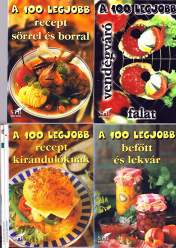 Mózes István Miklós - 6 db 100 legjobb szakácskönyv: vendégváró falat, túrós recept, bajor recept, kirándulóknak, befőtt és lekvár, sörrel és borral