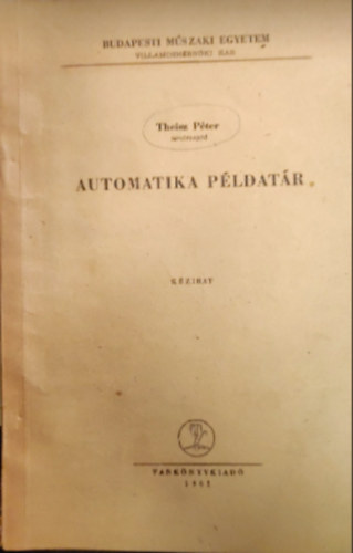 Theisz Pter - Automatika pldatr