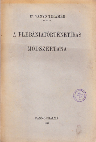 Dr. Vany Tihamr - A plbniatrtnetrs mdszertana