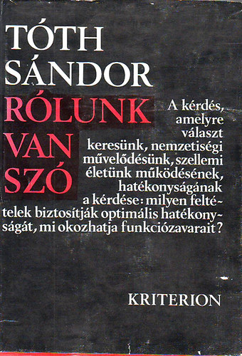 Tth Sndor - Rlunk van sz