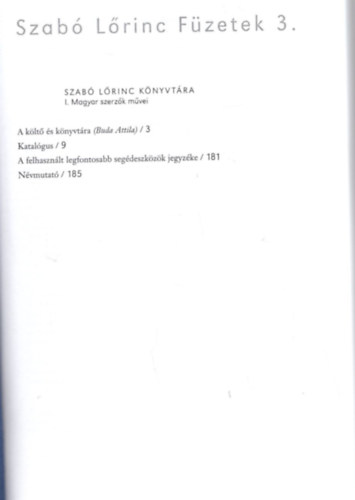 Kabdeb� L�r�nt (szerk.) - Szab� L�rinc F�zetek 3.