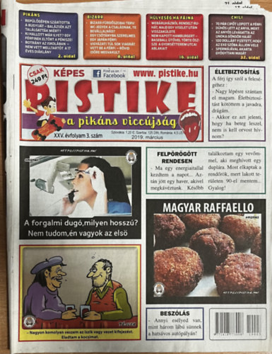 Száraz Attila (Főszerk.) - Pistike 2019. március - XXV. évfolyam 3. szám