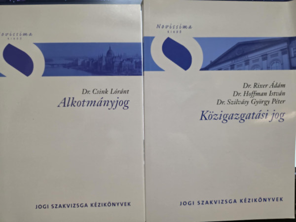 Dr. Csink L�r�nt, dr Rixer �d�m, Hoffman Istv�n, Szilv�sy Gy�rgy P�ter - Jogi szakvizsga k�zik�nyvek k�nyvcsomag