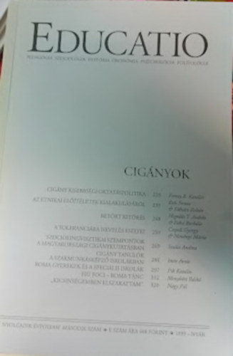 Kozma Tam�s (szerk.) - Educatio (Nyolcadik �vfolyam m�sodik sz�m - 8/2 - Cig�nyok)