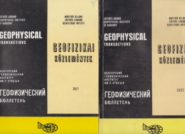 Sz. Kilnyi va (szerk.) - Geofizikai Kzlemnyek - Geophysical Transactions Vol. 28. No. 1-2.