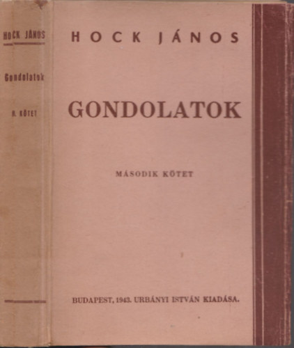 Hock János - Gondolatok II. kötet