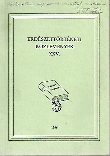Erdészettörténeti közlemények XXV.