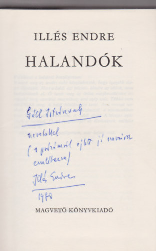 Illés Endre - Halandók I-II.