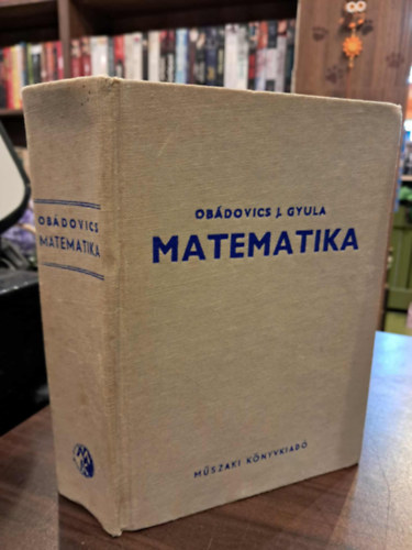 Ob�dovics J�zsef Gyula - Matematika