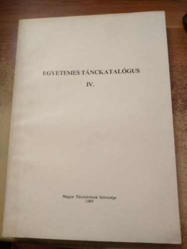 Egyetemes tánckatalógus IV.