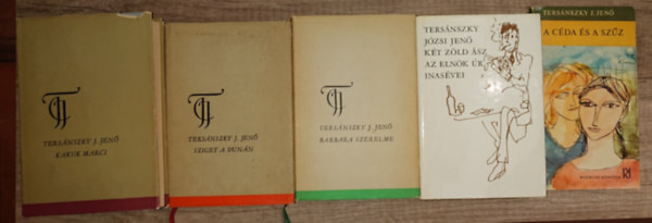 Tersánszky Józsi Jenő - 6 kötet Tersánszky Józsi Jenőtől: Kakuk Marci I-II., Sziget a Dunán, Barbara szerelme, Két zöld ász/Az elnök úr inasévei, A céda és a szűz