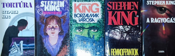 Stephen King - 5db Stephen King regny - A ragyogs, A rmkoppantk, Borzalmak vrosa, Tzgyjt, Tortra