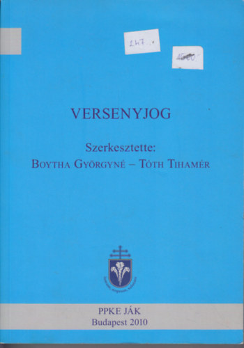 Boytha Györgyné - Versenyjog
