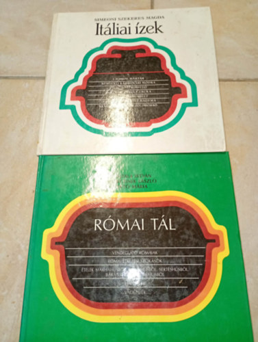 Frank Júlia, Bajtala István-Marczinek László-Pető Mária - 2 db szakácskönyv ( együtt ) 1. Római tál, 2. Itáliai ízek