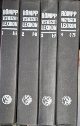Otto-Albrecht dr. Neumüller, Dr. Hermann Römpp - Römpp Vegyészeti Lexikon 1-4.(I.: A-E - II.: F-K - III.: L-P - IV.: Q-ZS)