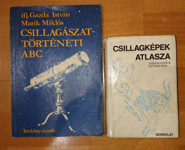 Gazda Istvn (szerk.) - 2 db csillagszattal foglalkoz knyv: Csilagkpek atlasza, Csillagszattrtneti ABC