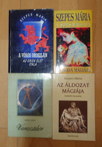 Szepes M�ria - 4 k�tet Szepes  M�ri�t�l: Var�zst�k�r,Az �ldozat m�gi�ja, A csoda m�gi�ja, A v�r�s oroszl�n II.