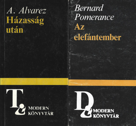 2 db Modern Knyvtr, Bernard Pomerance: Az elefntember, A. Alvarez: Hzassg utn