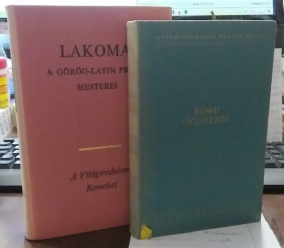 2 db mű: Lakoma - A görög-latin próza mesterei+ Római vígjátékok