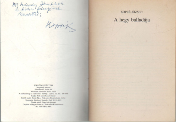Kopr Jzsef - A hegy balladja