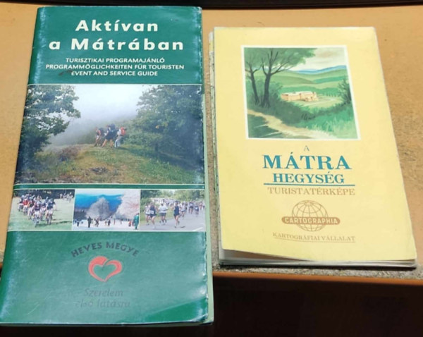 Cartographia - 2 db Mtrai trkp: Aktvan a Mtrban + A Mtra hegysg